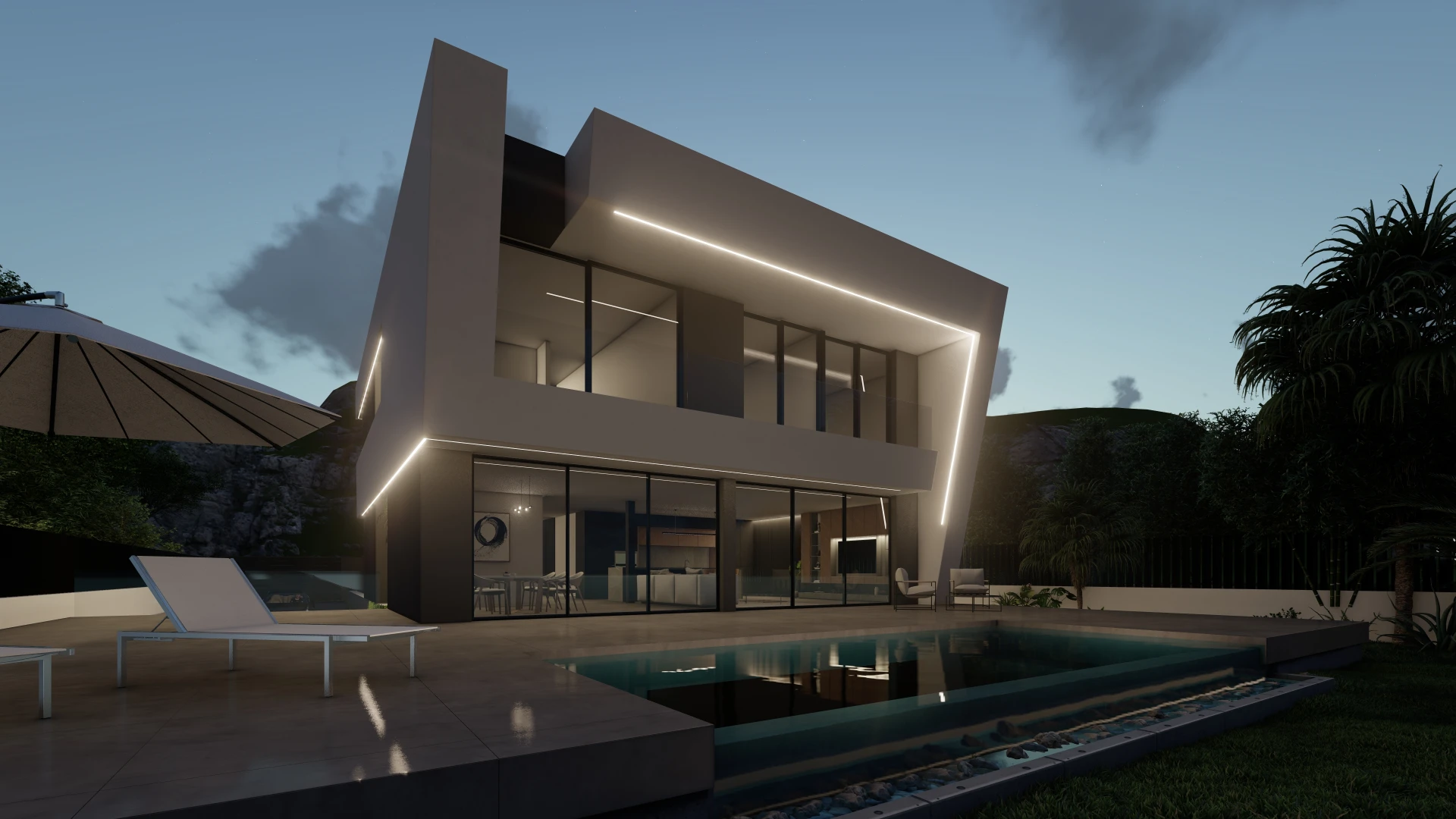 Chalet de lujo de obra nueva con piscina infinity en El Faro, Cullera